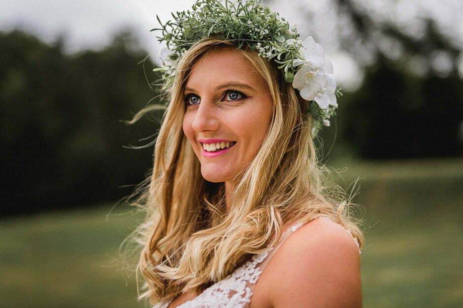 Photographe de mariage château de Brou avec la mariée
