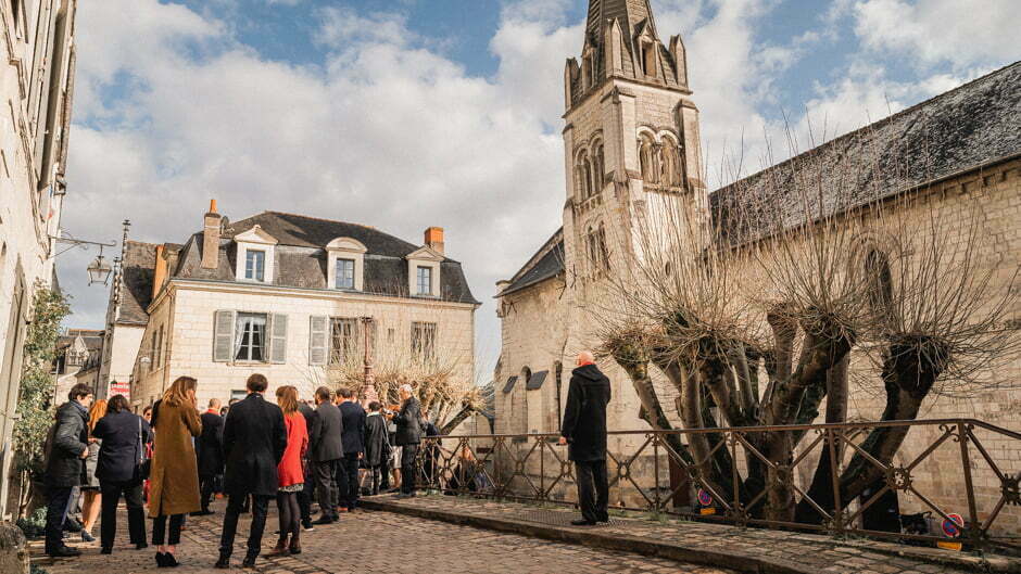 mariage à l'église Saint-Maurice à Chinon