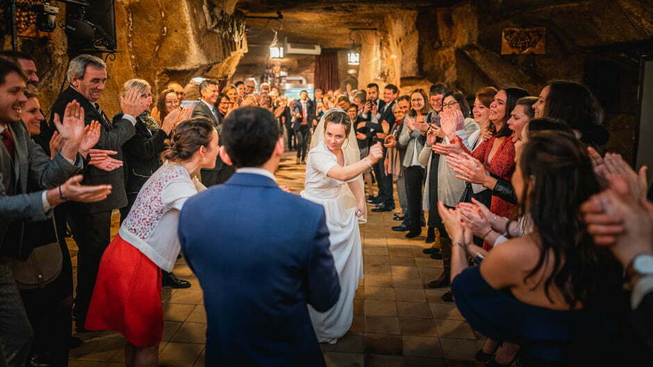 photographe de mariage caves painctes à Chinon