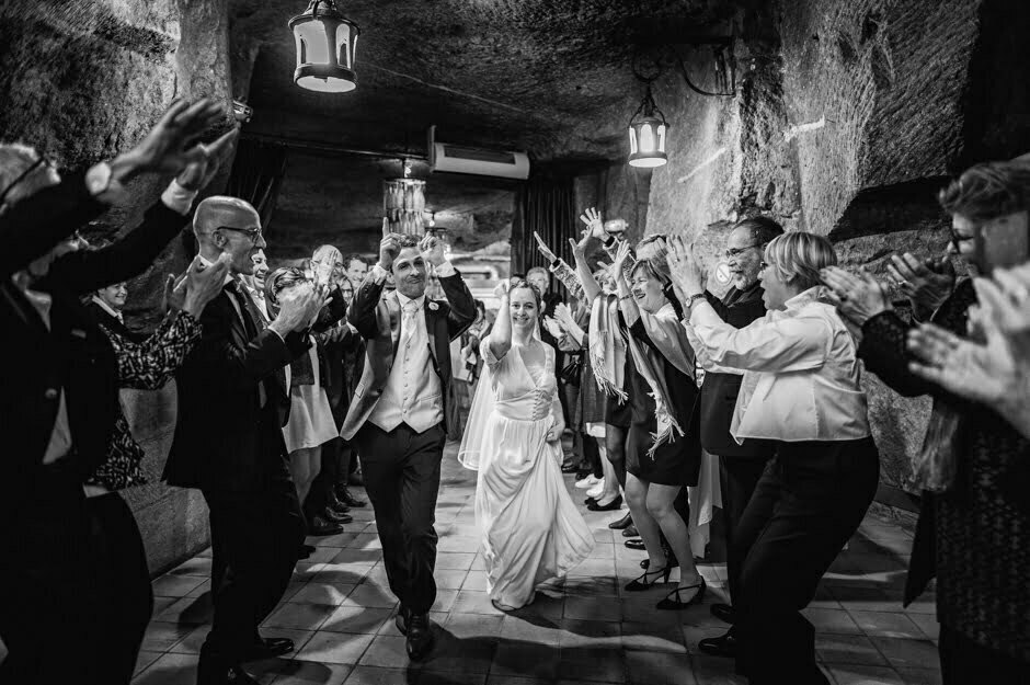 photographe de mariage caves painctes à Chinon